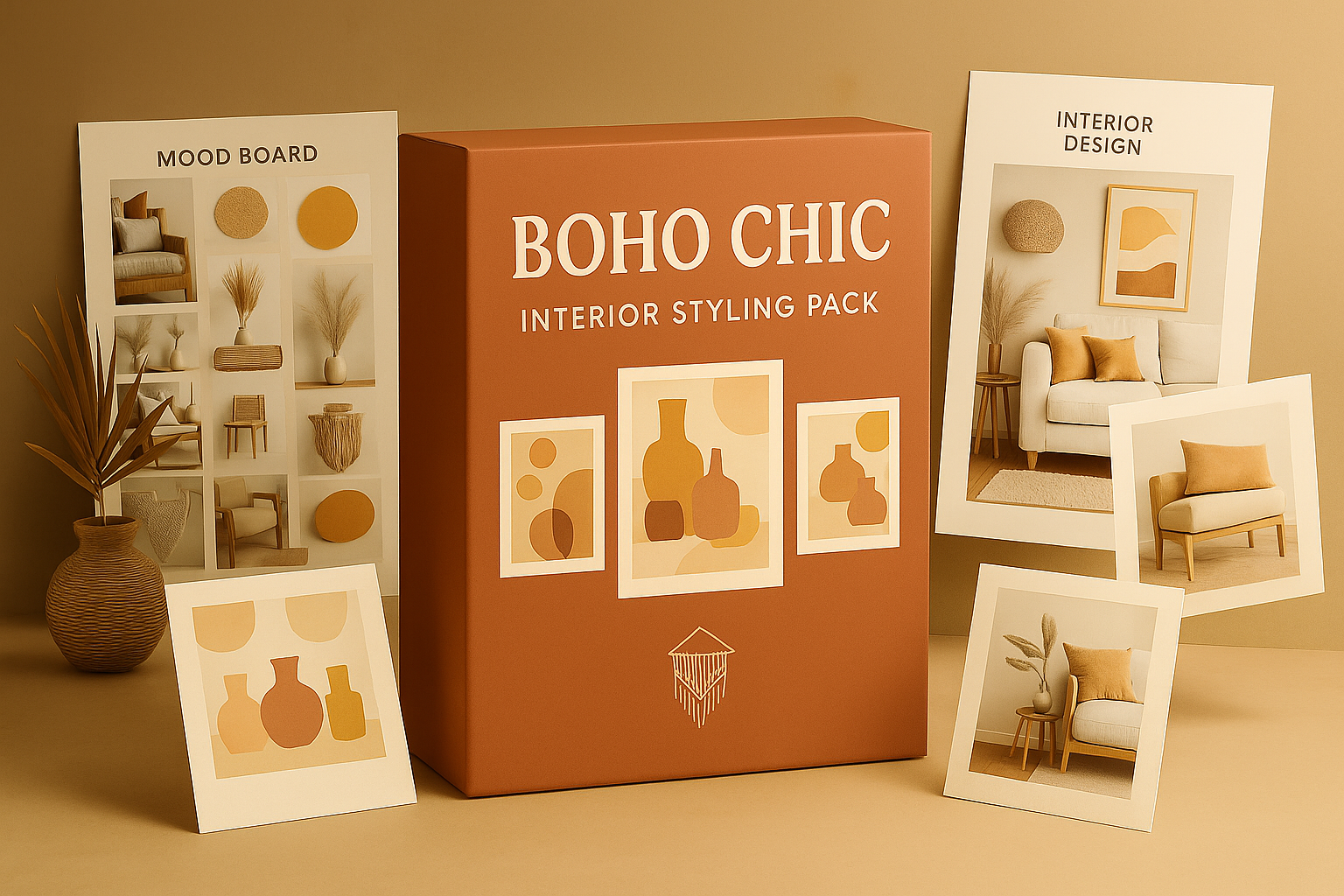 Boho Chic Interior Styling Pack